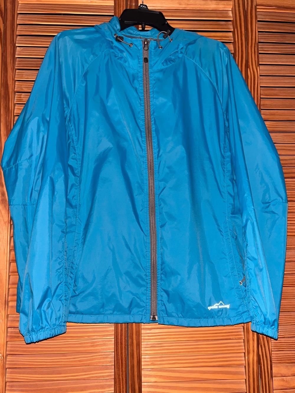 Eddie Bauer Men’s Blue Lightweight Nylon XL Windbreaker Jacket
